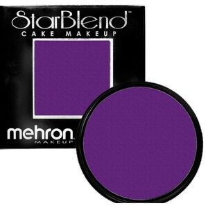 NEW Mehron StarBlend Wet/Dry Cake Makeup, Purple